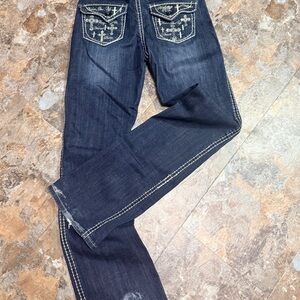 Cowgirl Tuff  29x35
“believe it’s possible” cute embroidered jeans.